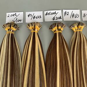 Extensiones de Cabello Humano Vietnamita Remy I Tip 100% Natural, Doble Trama, Cabello Virgen Sin Procesar, Liso, Trama Doble a Máquina - Product Image 5
