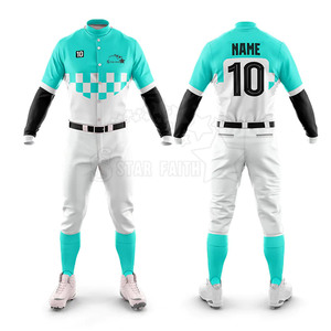 Uniforme de Béisbol Transpirable de Poliéster con Diseño Único Hecho en Fábrica, Logotipo Personalizado Impreso para Hombre - Product Image 3
