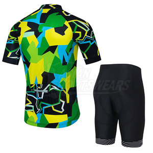 Road Fitness Apparel Supportive Form <b>Cycling</b> Uniform with Breathable Windproof Texture 100% Polyester for Ride Training Motion - Product Image 2
