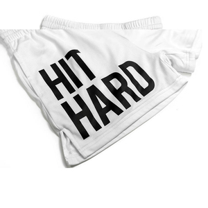Shorts d'entraînement en maille pour hommes, en polyester et élasthanne de haute qualité, avec logo personnalisé sublimé, motif graphique, pour la course, le combat et la gym, avec cordon de serrage - Product Image 4