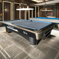 Table de billard américaine professionnelle 9FT, directement de l'usine, en acier durable et bois massif, personnalisable, pour usage domestique ou commercial, avec plateau en ardoise