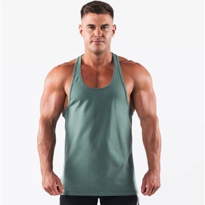 Débardeurs pour hommes de qualité supérieure, en coton 100% respirant, couleur unie, confortables, avec logo personnalisé, vente en gros - Product Image 2