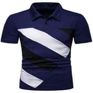 Camiseta de Algodón Transpirable Casual de Manga Corta con Cuello Cuadrado a Cuadros para Hombre, Diseño Moderno, Talla Grande, Primavera - Product Image 2