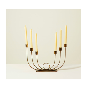 Decorative Metal Candle Holder with Intricate Cutwork Design for Festive Decor Tabletop Glow Home Accent Lighting - Product Image 3