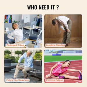 Massaggiatore per Polpacci a Compressione d'Aria a 3 Modalità con Calore e 2 Livelli di Riscaldamento per un Efficace Sollievo alle Gambe - Product Image 6