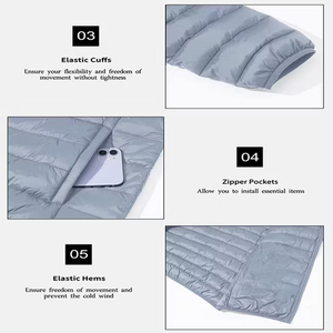 Low MOQ Street Style <b>Jacket</b> Supplier Custom Made Hooded <b>Jackets</b> Outerwear Casual Solid Color Packable Windproof Puffer Down Coat - Product Image 4