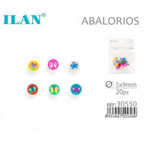 ILAN Perline a Forma di Farfalla 5x9mm 20pz in Argilla Polimerica per Creazione di Gioielli - Product Image 1