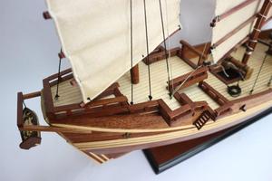 Barco Chino de Madera Hecho a Mano, Modelo de Velero, Arte Antiguo Personalizado, Coleccionable, Temática Oceánica, Decoración de Mesa Independiente - Product Image 5