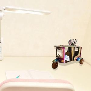 ที่ใส่ปากกาเหล็กหลากสีสัน งานฝีมือสุดหรู สไตล์วินเทจ ใช้จัดระเบียบโต๊ะทำงาน วางนามบัตร ของตกแต่งบ้าน/ออฟฟิศ ของขวัญเทศกาลดีวาลี - Product Image 4