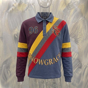 เสื้อเชิ้ตโพลีเอสเตอร์ระบายอากาศได้ดี แขนยาว ลายทาง คอปกพับได้ ทรงปกติ ยูนิเซ็กส์ สำหรับทุกฤดูกาล - Product Image 3