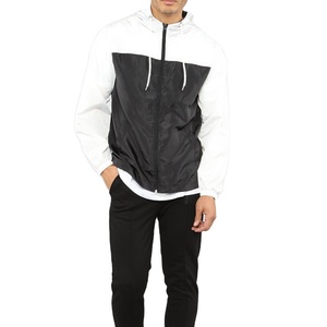 Conjunto de Chaqueta corta cortavientos de dos piezas personalizada, chándal de nailon y poliéster, conjunto corto cortavientos para hombre 2025 - Product Image 1