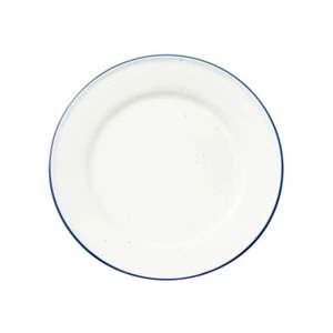 Assiette de présentation de mariage 13 pouces, blanche et bleue, avec bordure |   Décoration de table pour événements en gros |   Sous-plat de traiteur durable, fait main, vente en gros - Product Image 2