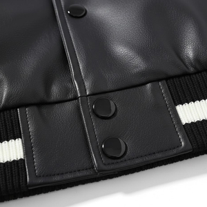 แจ็คเก็ตวาร์ซิตี้คุณภาพสูง ทำจากหนังแท้ คอตั้ง กันน้ำ เหมาะสำหรับใส่ในฤดูหนาว - Product Image 6