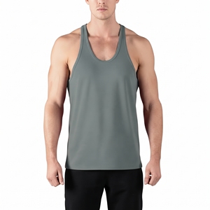 Camiseta sin mangas deportiva de algodón 100% de secado rápido para hombre, estilo oversize, informal, streetwear, de verano, corte relajado, con estampado personalizado - Product Image 1