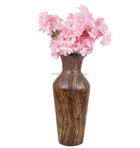 Vase à fleurs de table Décoration d'intérieur Centre de table de mariage Vase à fleurs de table Décoration artisanale Vase à fleurs en métal antique - Product Image 1