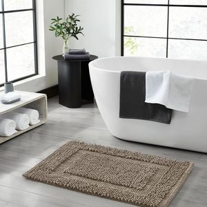 100% Cotton <b>Chenille</b> Loop Handmade Bath Mat Non Slip Absorbent Luxury Bathroom <b>Rug</b> - Product Image 6