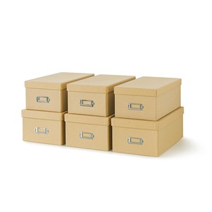 กล่องเก็บของไม้มะม่วงสไตล์วินเทจขายส่ง พร้อมลายทองเหลือง - Product Image 1
