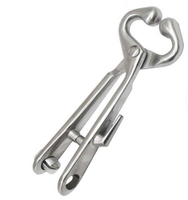 Pince à anneau nasal pour bovins, en acier inoxydable, chaîne réutilisable, outil de traction chirurgical, CE ISO 13485 pour hôpital
