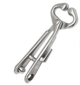 Veterinary Cattle Bull Nose Ring Pliers Stainless Steel Chain Reusable Surgical Use <b>Puller</b> <b>Tool</b> CE ISO 13485 for Hospital - Product Image 1