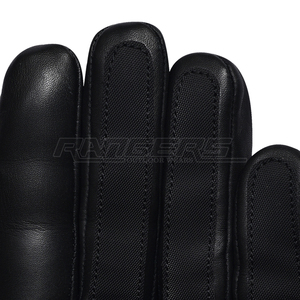 Black Tactical Gloves Protective Knuckle <b>Padded</b> Outdoor <b>Practice</b> Gear Impact Resistant OEM Leather Training Gloves - Product Image 3