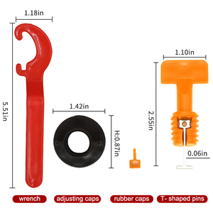 Cales de nivellement ajustables et réutilisables 2026 pour <span class=keywords><strong>carrelage</strong></span> – Accessoires pour le positionnement et le nivellement des carreaux - Product Image 4