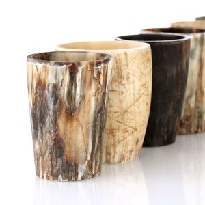 Engraved Polished Viking Animal Drinking Horn Cup Handmade Natural Buffalo Horn Mug Custom Logo Medieval Beer Horn Medium Size - Product Image 4