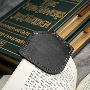 Handcrafted Genuine Leather <b>Bookmark</b> Vintage Style Real Leather Corner <b>Bookmark</b> Personalized Page Marker - Product Image 2