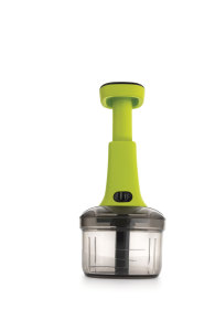 Exclusivo procesador manual de alimentos Wonder Push Chopper con cuchillas de acero inoxidable, herramienta multiusos para cortar verduras - Product Image 2