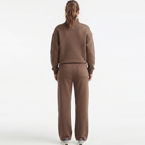 Conjunto de chándal de maternidad para mujer, 100% algodón, sudadera con media cremallera y pantalones jogger, chándales de maternidad de invierno para lactancia - Product Image 2