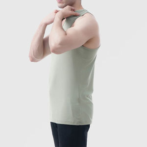 New Fashion Men Tank Top Best Design Sleeveless 100% Cotton Quick Dry Breathable Sports Pakistan Latest Unique Tank Top - Product Image 6