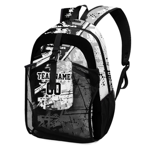 Sacs de football de dernière conception en gros, logo personnalisé, grande capacité, sac à dos de football sublimé, sac à dos de sport à bandoulière - Product Image 3