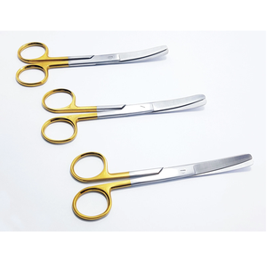 Tijeras Quirúrgicas Curvas TC BB 14.5cm 5.5 de Carburo de Tungsteno, Juego de 3 Piezas de Acero Inoxidable Médico ProSet - Product Image 1