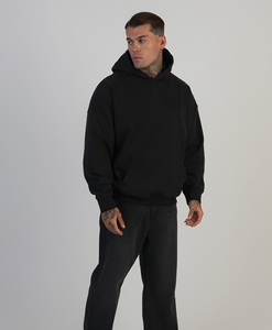 Latest Men's Streetwear Heavyweight Men's Hoodie With Spliced Hat Sweatshirt <b>Thermal</b> Clothing Logo Oversized Men Hoodies - Product Image 4