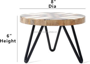 Soporte de pastel redondo de alta calidad hecho a medida Resina de madera de Estilo Vintage para eventos de lujo Exhibiciones de postres Precio - Product Image 3