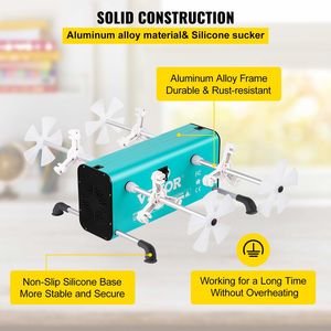 Giratore per 4 tazze a 2 velocità, kit macchina rotante per bicchieri multipli con 4 bracci rimovibili e regolabili, motore silenzioso, per artigianato in alluminio e resina - Product Image 5