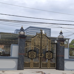 High End Decorative Wrought Iron Gate Gold Finish <b>Islamic</b> Pattern Metal Gate for Luxury Villa Make In Viet Nam - Product Image 5