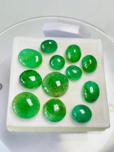 Émeraude naturelle zambienne ovale taille cabochon 39,22 carats certifiée IGI, couleur verte attrayante, qualité de lustre raffinée, pierre précieuse pour collectionneur - Product Image 4