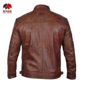 Custom Designs Leather <b>Jackets</b> For <b>Mens</b> Solid Colours Custom Logos Plus Sizes Breathable <b>Jackets</b> From Ryan Pro Gear - Product Image 5