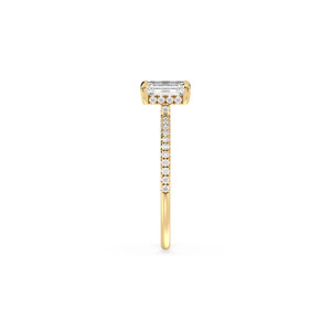 REYES Wholesale Price HPHT CVD Lab Grown Diamond Hidden Halo Solitaire <b>Ring</b> For Women 14K Solid Gold IGI Certified <b>Fine</b> Jewelry - Product Image 4