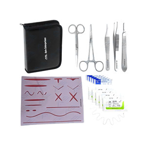 Ensemble de kit de suture de chirurgie de pratique de suture de coussinet de peau chirurgical Kit de pratique de suture pour la formation en soins de santé et les écoles de médecine - Product Image 1