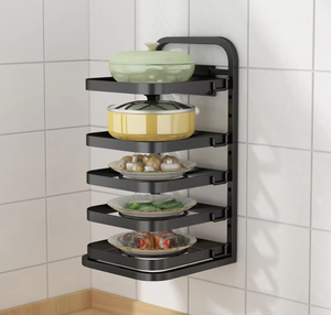 Estante Metálico Multicapa OEM/ODM para Ollas de Cocina, Organizador de Utensilios de Cocina para Encimera, Soporte para Armario - Product Image 1