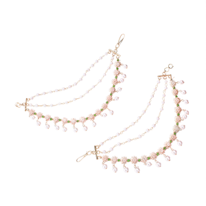 Fine Body Chain with Floral Pearl Ear Chain - Product Image 2