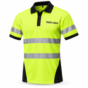 Camiseta Polo de Seguridad Industrial de Alta Visibilidad al por Mayor, Transpirable, de Secado Rápido, Poliéster, Proveedor de Ropa de Trabajo OEM - Product Image 5