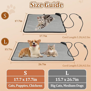Manta Térmica para Mascotas con Temperatura y Temporizador Ajustables para Perros y Gatos en Interiores - Product Image 5