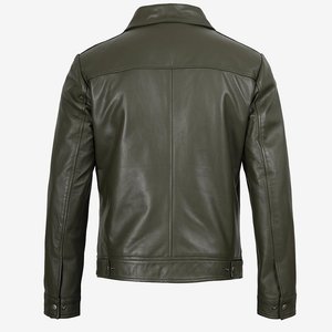 Chaqueta verde oliva con logo personalizado RTS para hombre, chaquetas de cuero vintage, chaquetas para hombre, prendas de abrigo, chaqueta de invierno de alta calidad, ropa de calle. - Product Image 2