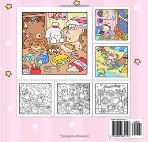 Cozy Friends : Livre de coloriage pour adultes et adolescents avec des personnages d'animaux super mignons (Vente en gros) - Product Image 4
