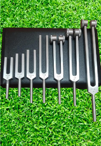 Aluminum Tuning Fork Set – Sound Therapy, Music, <b>Physics</b> (7-Piece, 64Hz-4096Hz)... - Product Image 5