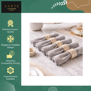 Anneaux de serviette en marbre élégants, écologiques et de haute qualité à prix compétitif, options personnalisables pour les mariages et les dîners modernes - Product Image 6