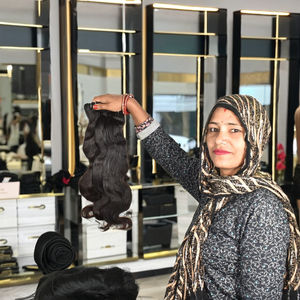 Extensions de cheveux humains Remy indiennes naturelles 100% brutes, alignées aux cuticules, Bodywave, non traitées, Super Wave, Deep Wave - Product Image 2