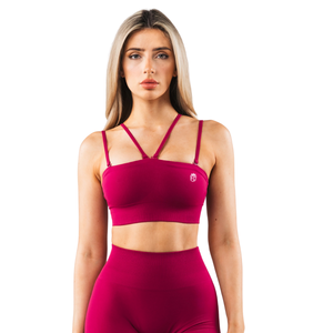 Sujetador Deportivo Bandeau Sin Costuras para Mujer, con Tirantes Removibles, Alta Elasticidad, para Yoga, Ejercicio, Fitness, Ropa Deportiva, OEM - Product Image 2